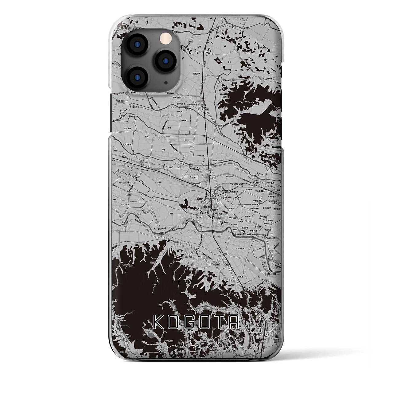 【小牛田(宮城県)】地図柄iPhoneケース(クリアタイプ)