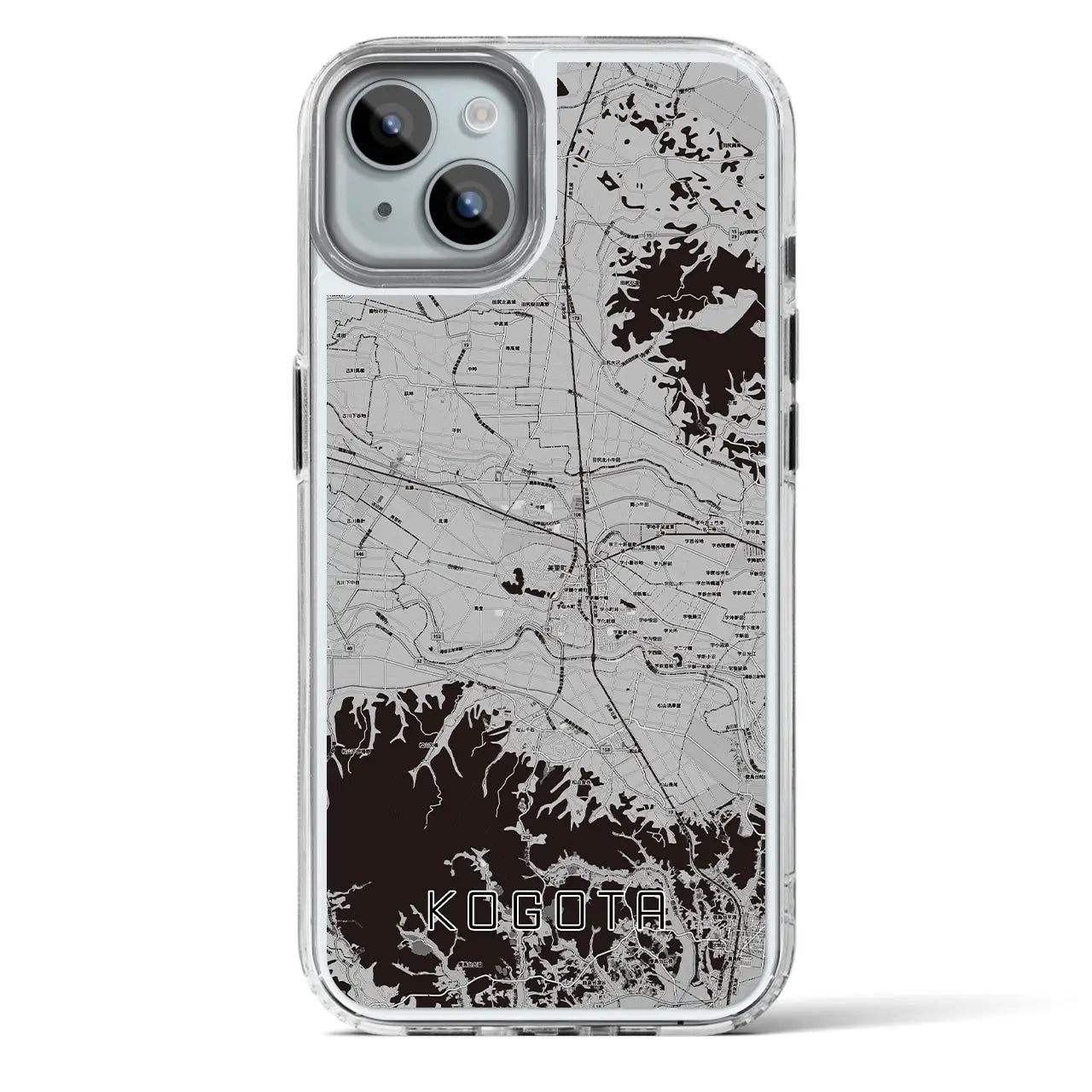 【小牛田(宮城県)】地図柄iPhoneケース(MagSafeタイプ)