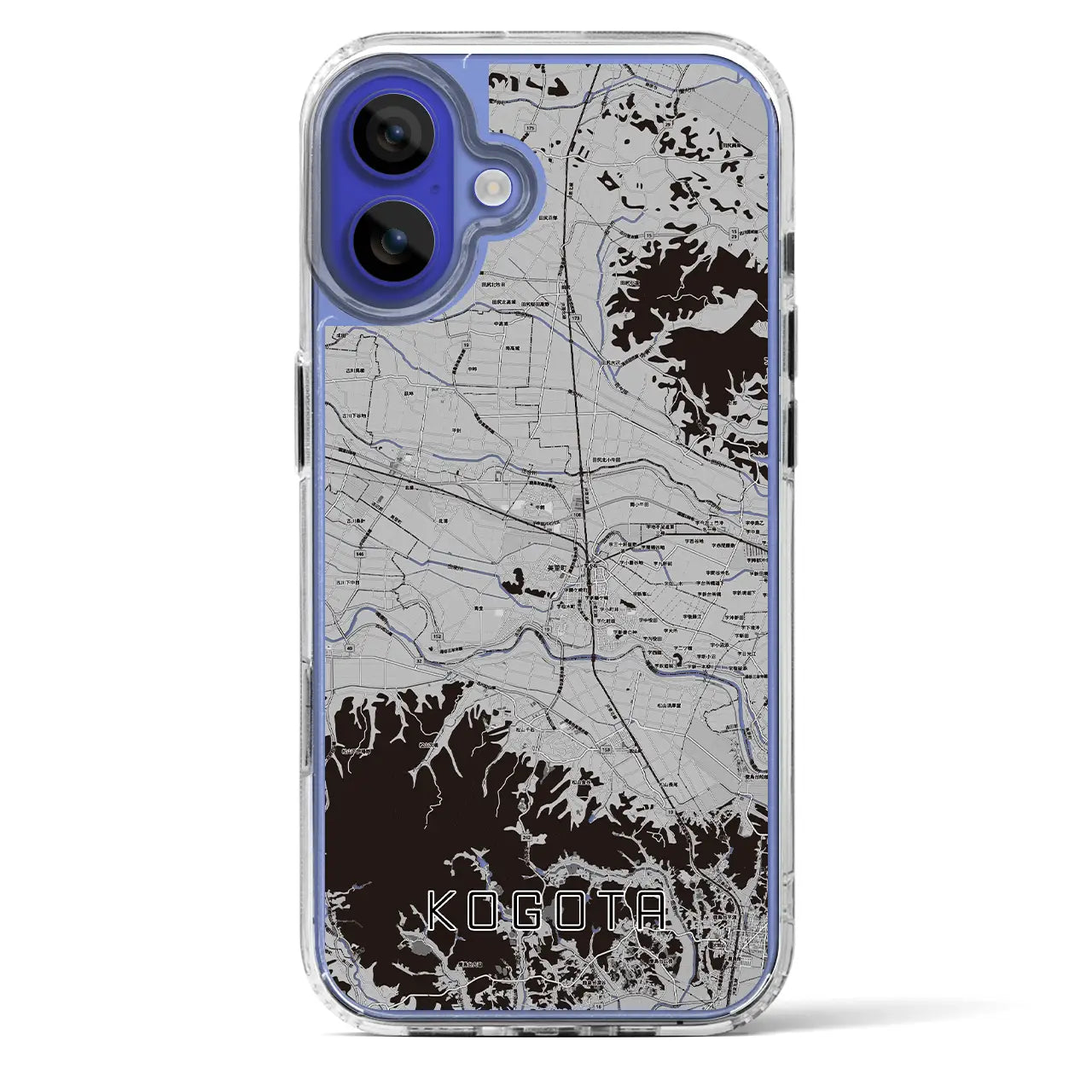 【小牛田(宮城県)】地図柄iPhoneケース(MagSafeタイプ)
