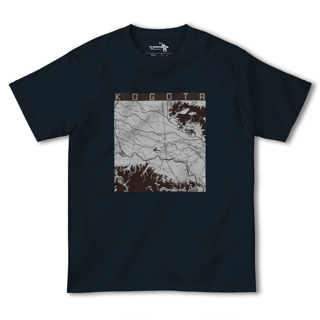 【小牛田(宮城県)】地図柄ヘビーウェイトTシャツ