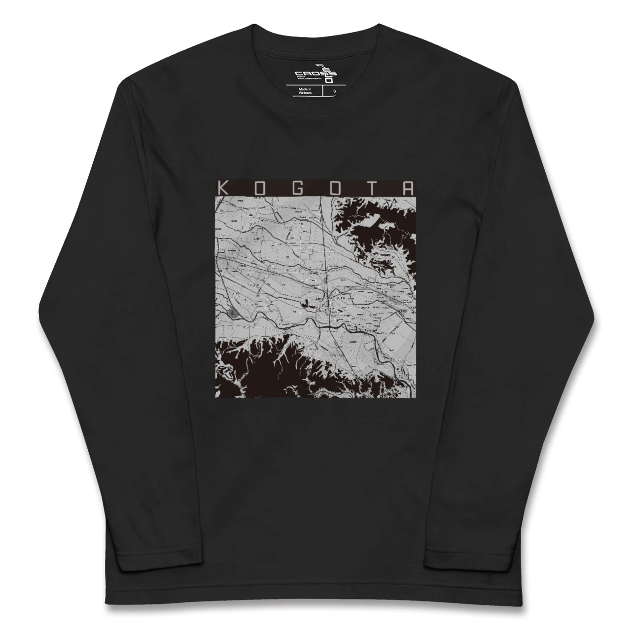 【小牛田(宮城県)】地図柄ロングスリーブTシャツ