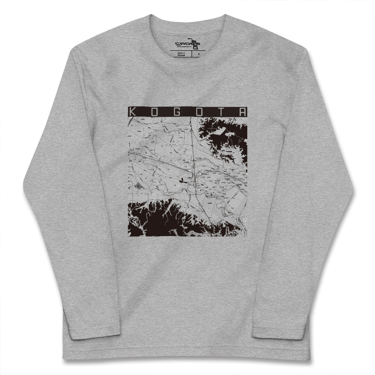 【小牛田(宮城県)】地図柄ロングスリーブTシャツ