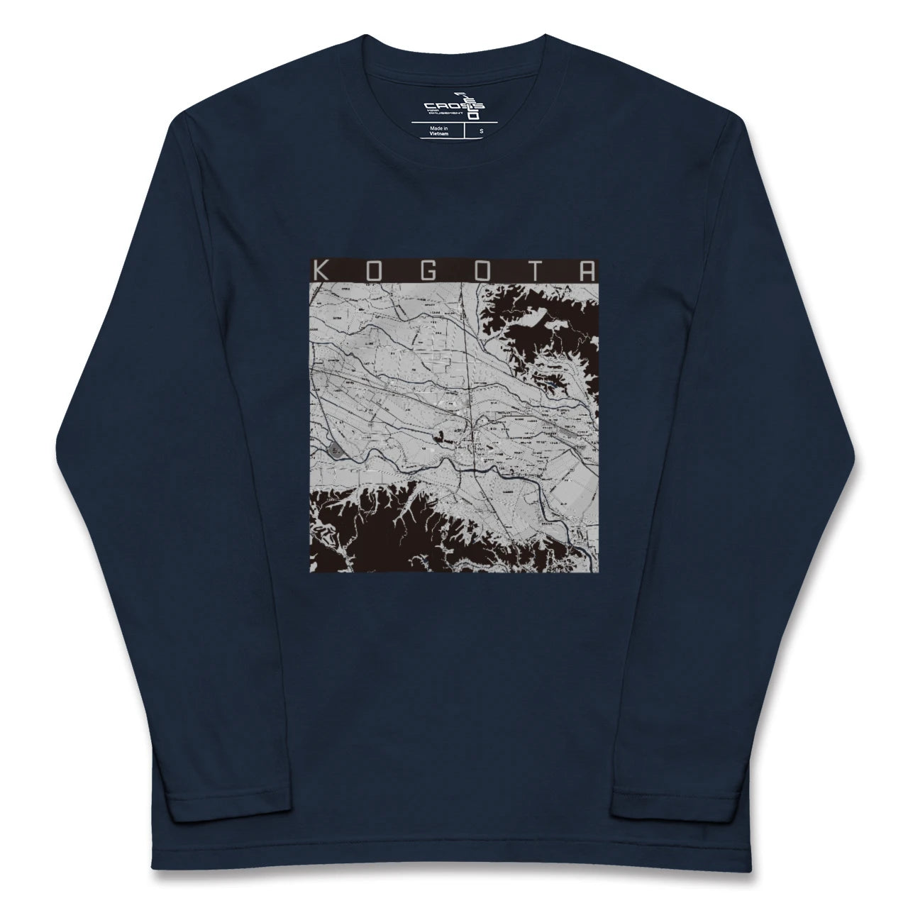 【小牛田(宮城県)】地図柄ロングスリーブTシャツ
