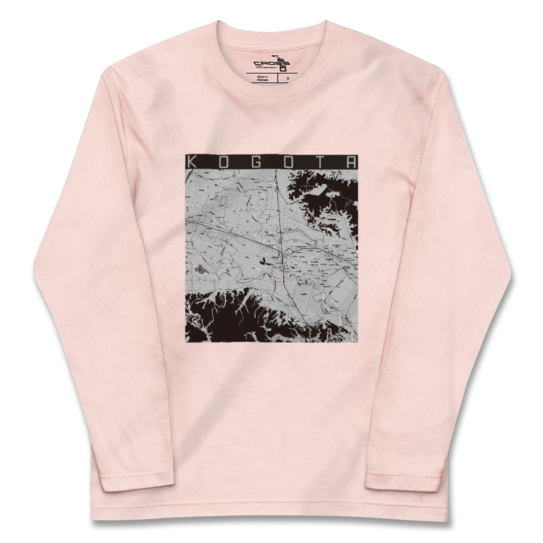 【小牛田(宮城県)】地図柄ロングスリーブTシャツ