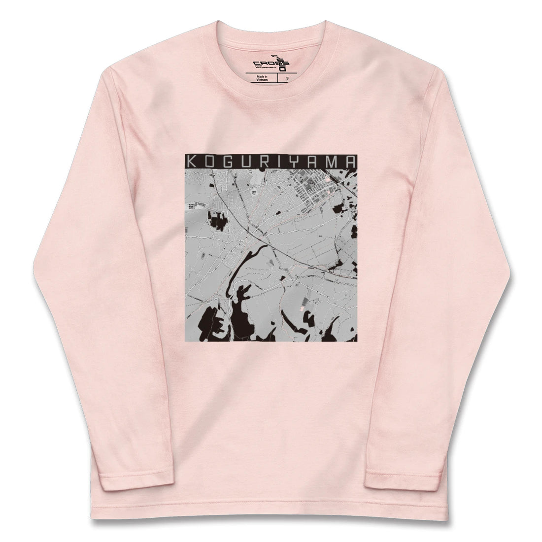 【小栗山(青森県)】地図柄ロングスリーブTシャツ