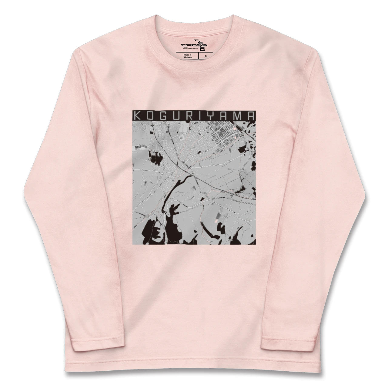 【小栗山(青森県)】地図柄ロングスリーブTシャツ