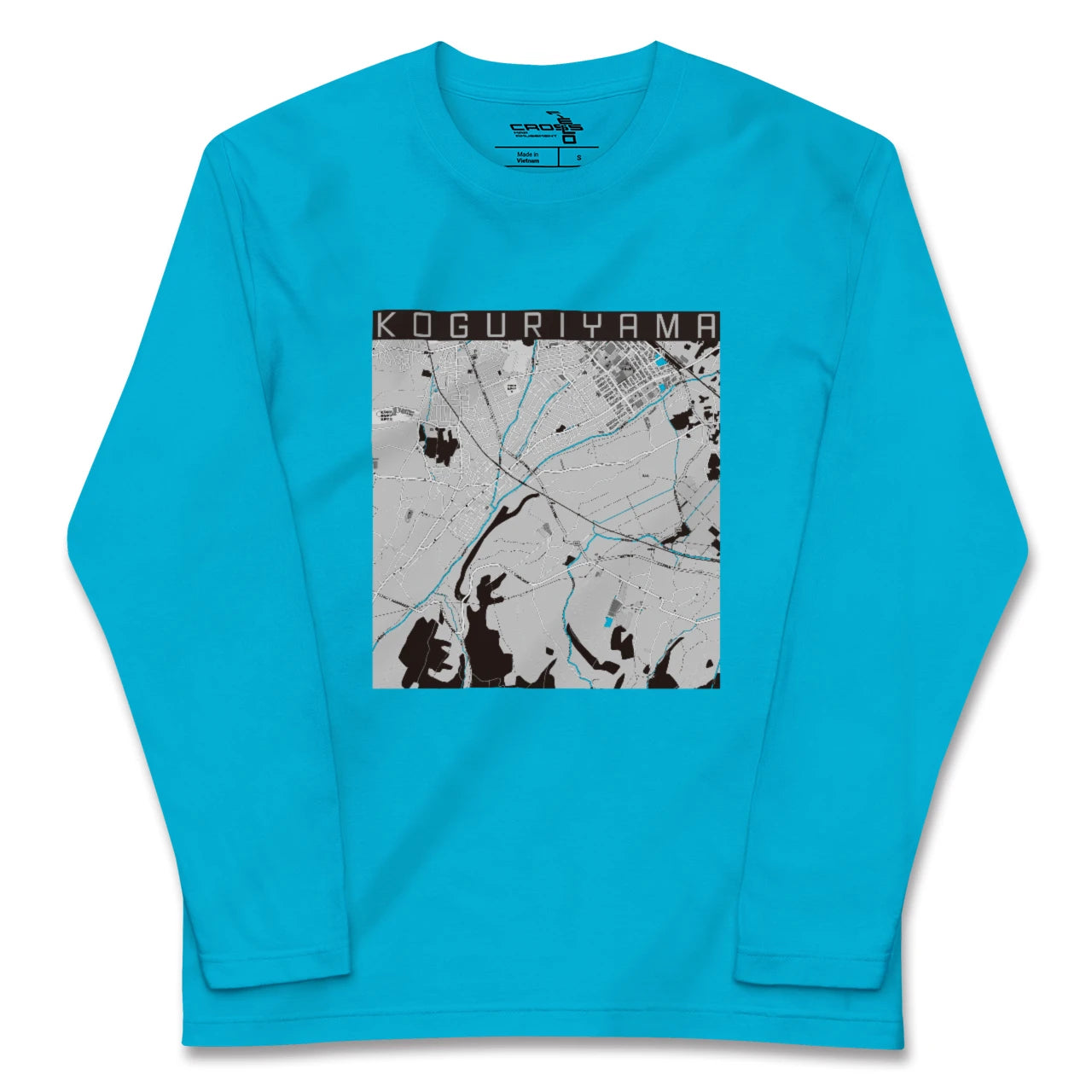 【小栗山(青森県)】地図柄ロングスリーブTシャツ