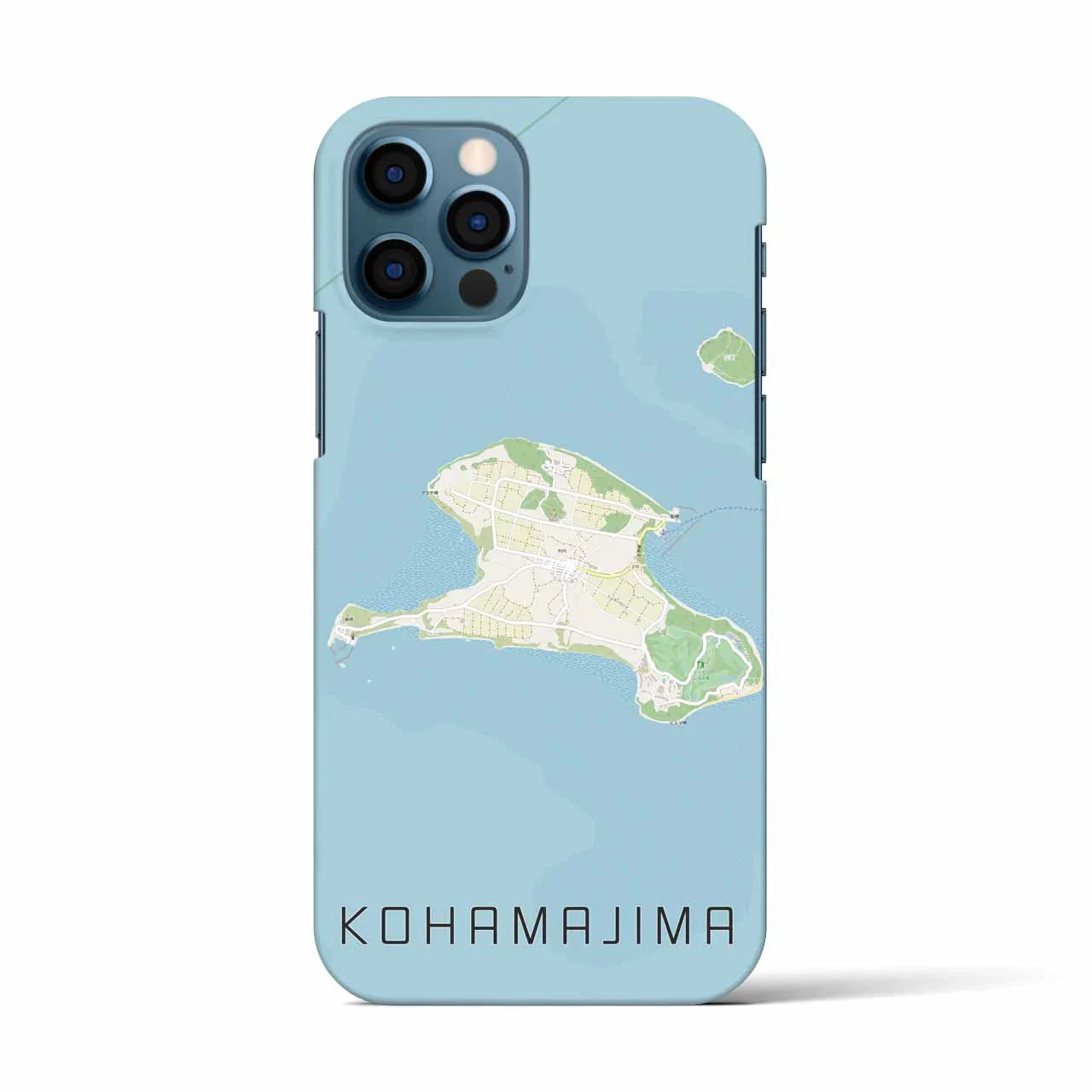 【小浜島(沖縄県)】地図柄iPhoneケース(バックカバータイプ)