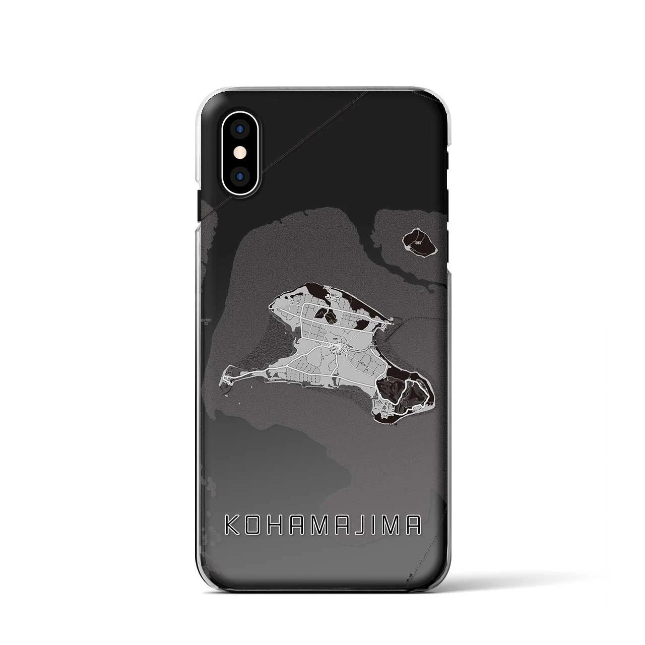 【小浜島(沖縄県)】地図柄iPhoneケース(クリアタイプ)