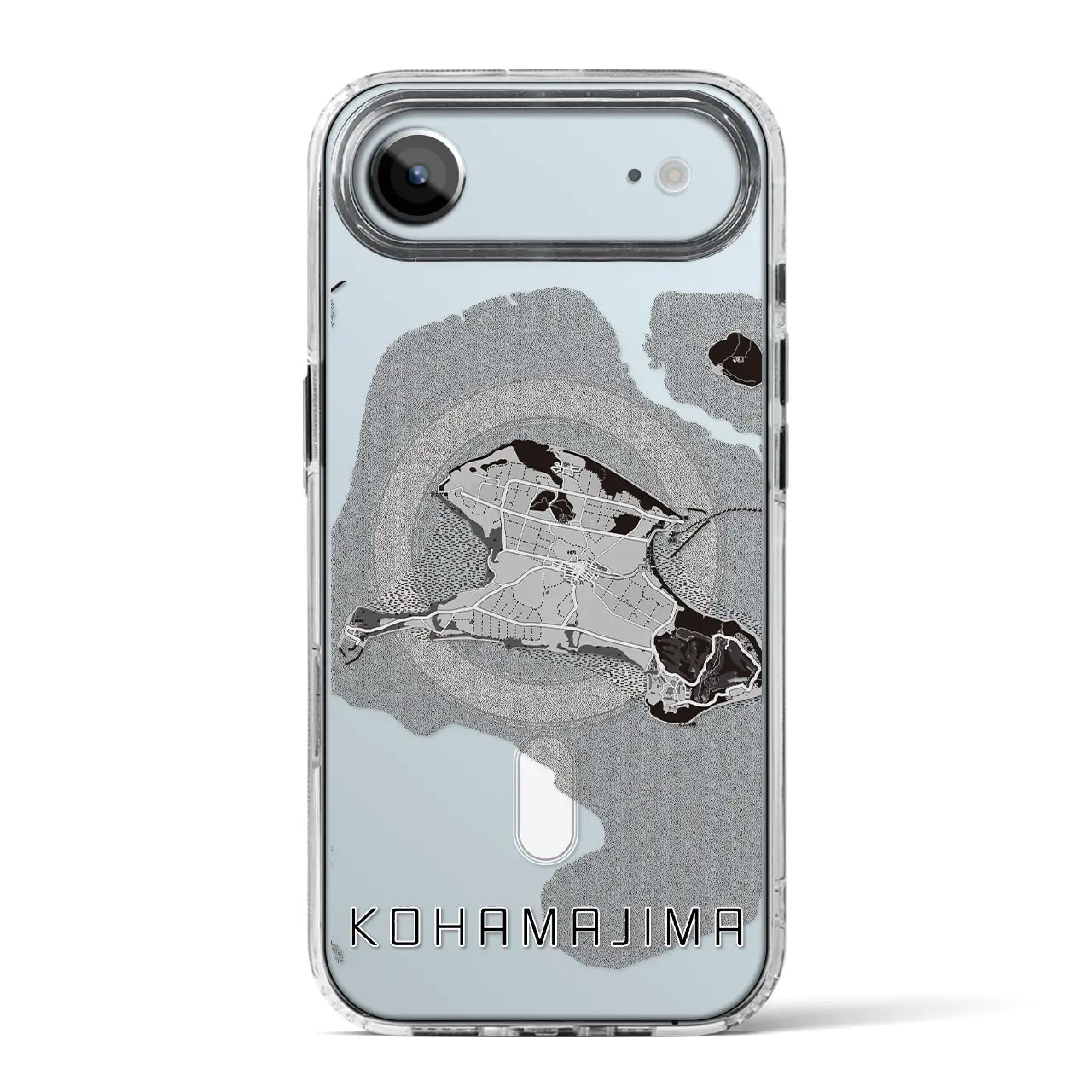 【小浜島(沖縄県)】地図柄iPhoneケース(MagSafeタイプ)