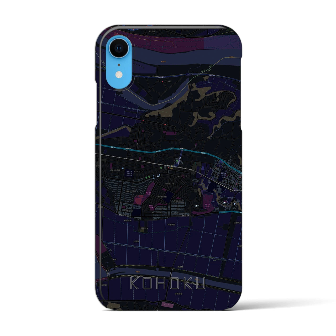 【湖北(千葉県)】地図柄iPhoneケース(バックカバータイプ)