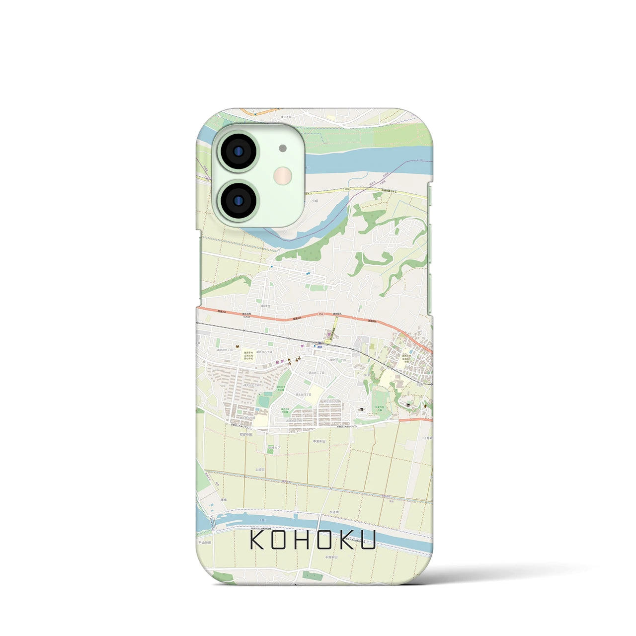 【湖北(千葉県)】地図柄iPhoneケース(バックカバータイプ)