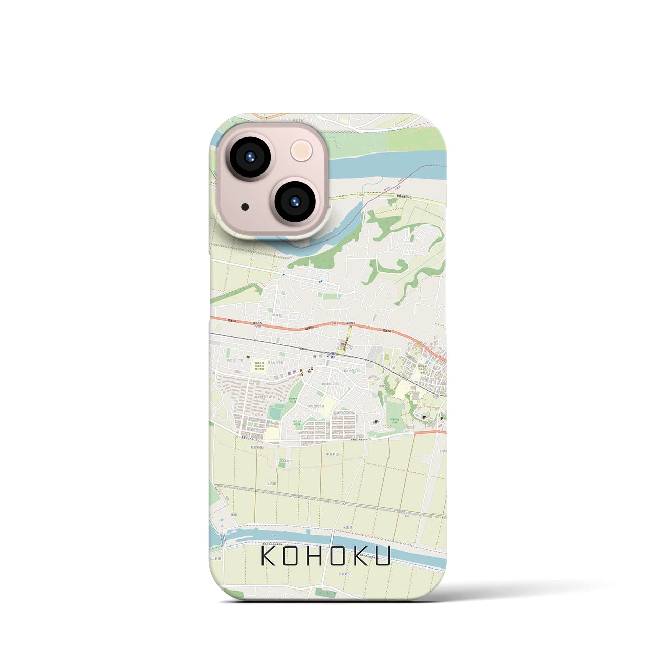 【湖北(千葉県)】地図柄iPhoneケース(バックカバータイプ)