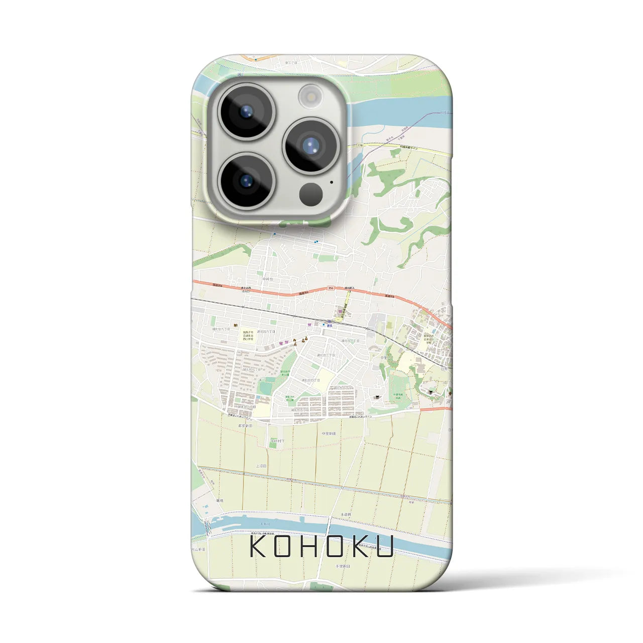 【湖北(千葉県)】地図柄iPhoneケース(バックカバータイプ)