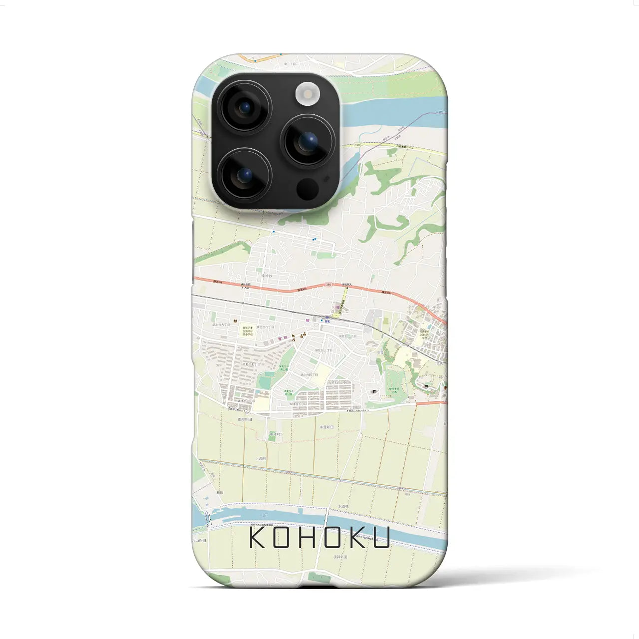 【湖北(千葉県)】地図柄iPhoneケース(バックカバータイプ)