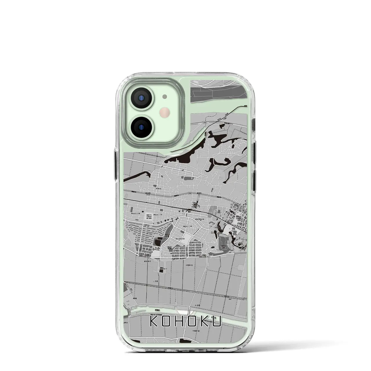 【湖北(千葉県)】地図柄iPhoneケース(MagSafeタイプ)