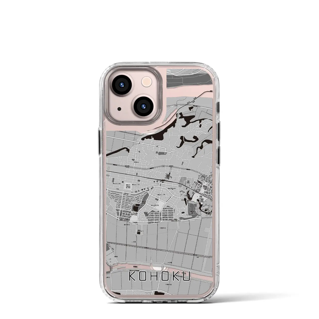【湖北(千葉県)】地図柄iPhoneケース(MagSafeタイプ)