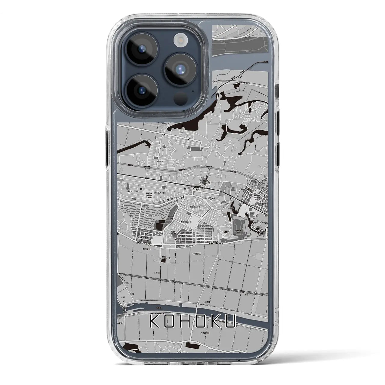 【湖北(千葉県)】地図柄iPhoneケース(MagSafeタイプ)