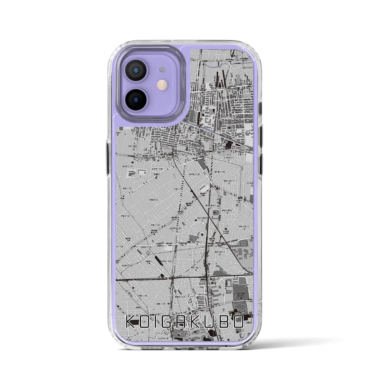 【恋ヶ窪(東京都)】地図柄iPhoneケース(MagSafeタイプ)