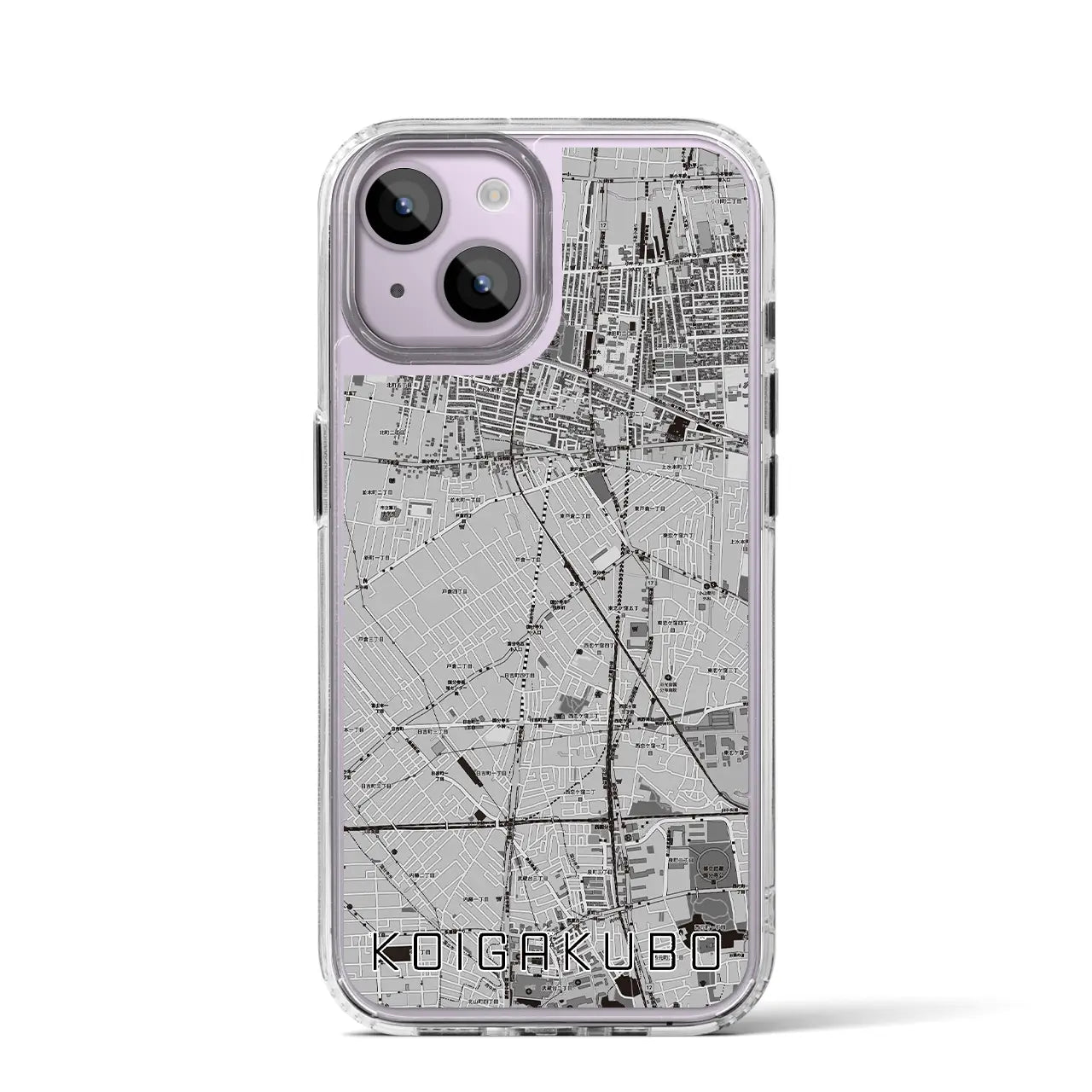 【恋ヶ窪(東京都)】地図柄iPhoneケース(MagSafeタイプ)
