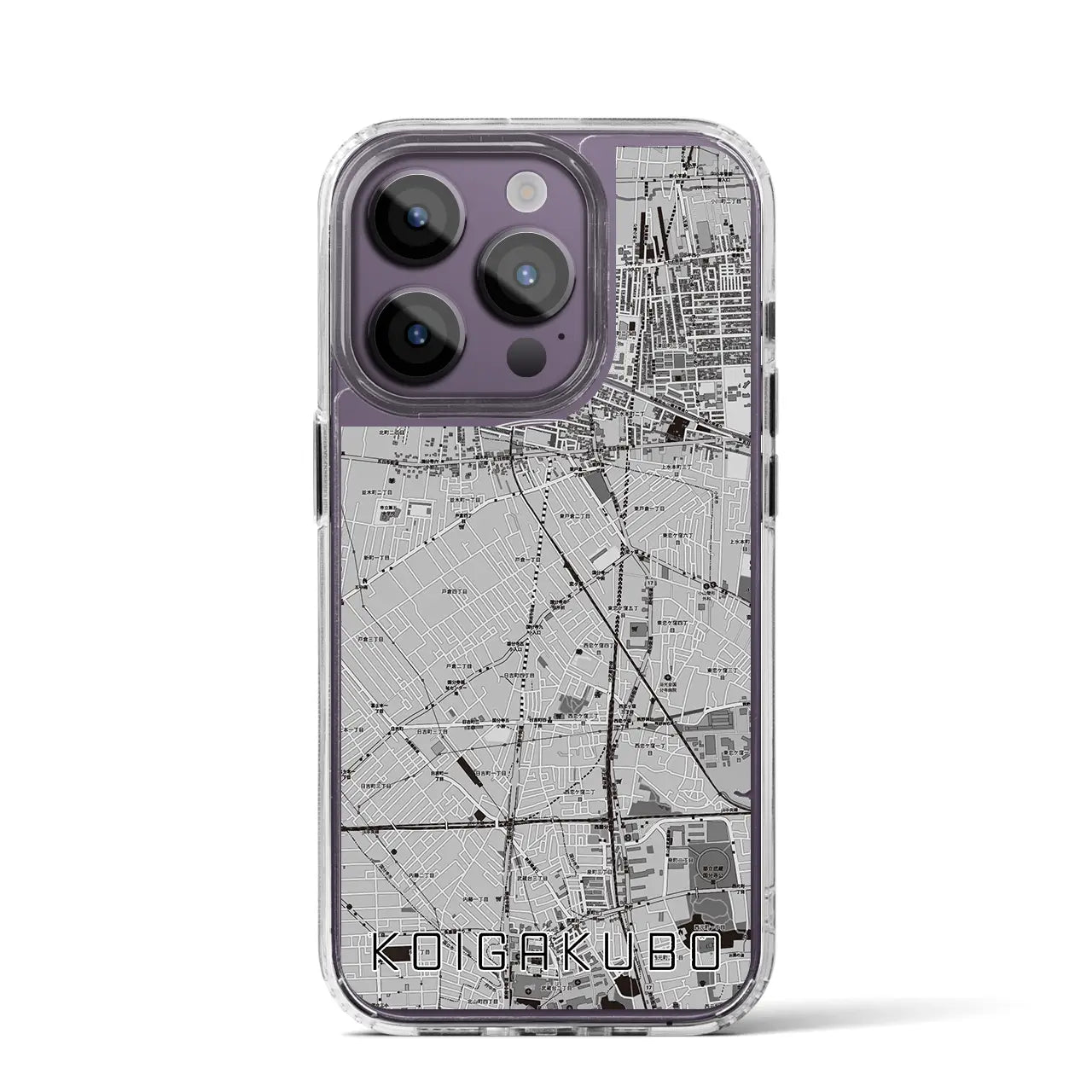 【恋ヶ窪(東京都)】地図柄iPhoneケース(MagSafeタイプ)