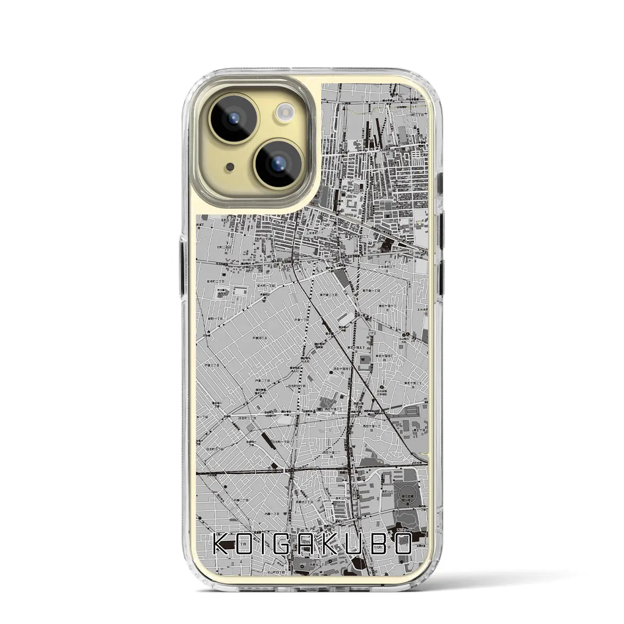 【恋ヶ窪(東京都)】地図柄iPhoneケース(MagSafeタイプ)