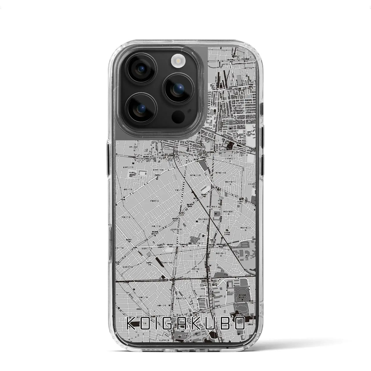 【恋ヶ窪(東京都)】地図柄iPhoneケース(MagSafeタイプ)