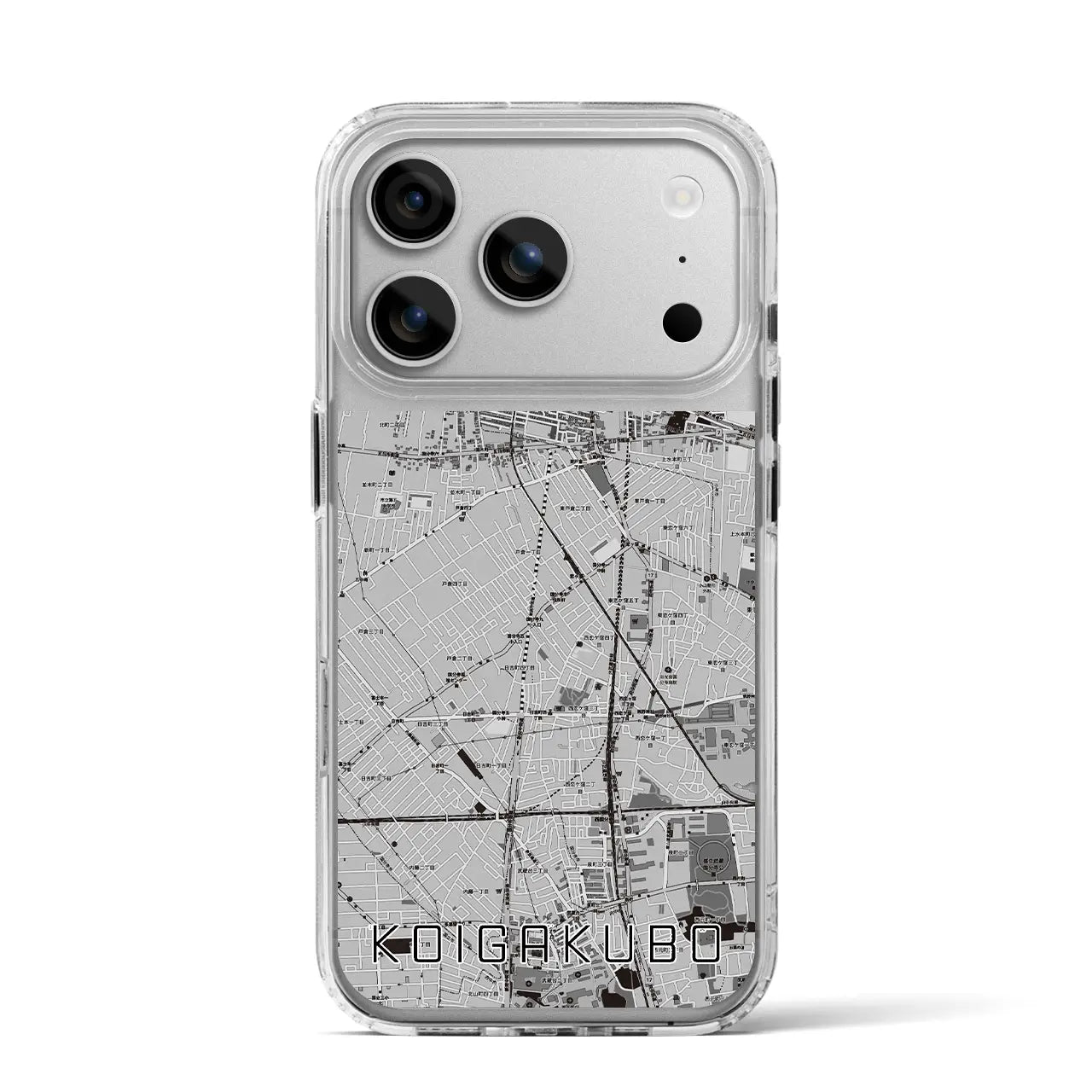 【恋ヶ窪(東京都)】地図柄iPhoneケース(MagSafeタイプ)