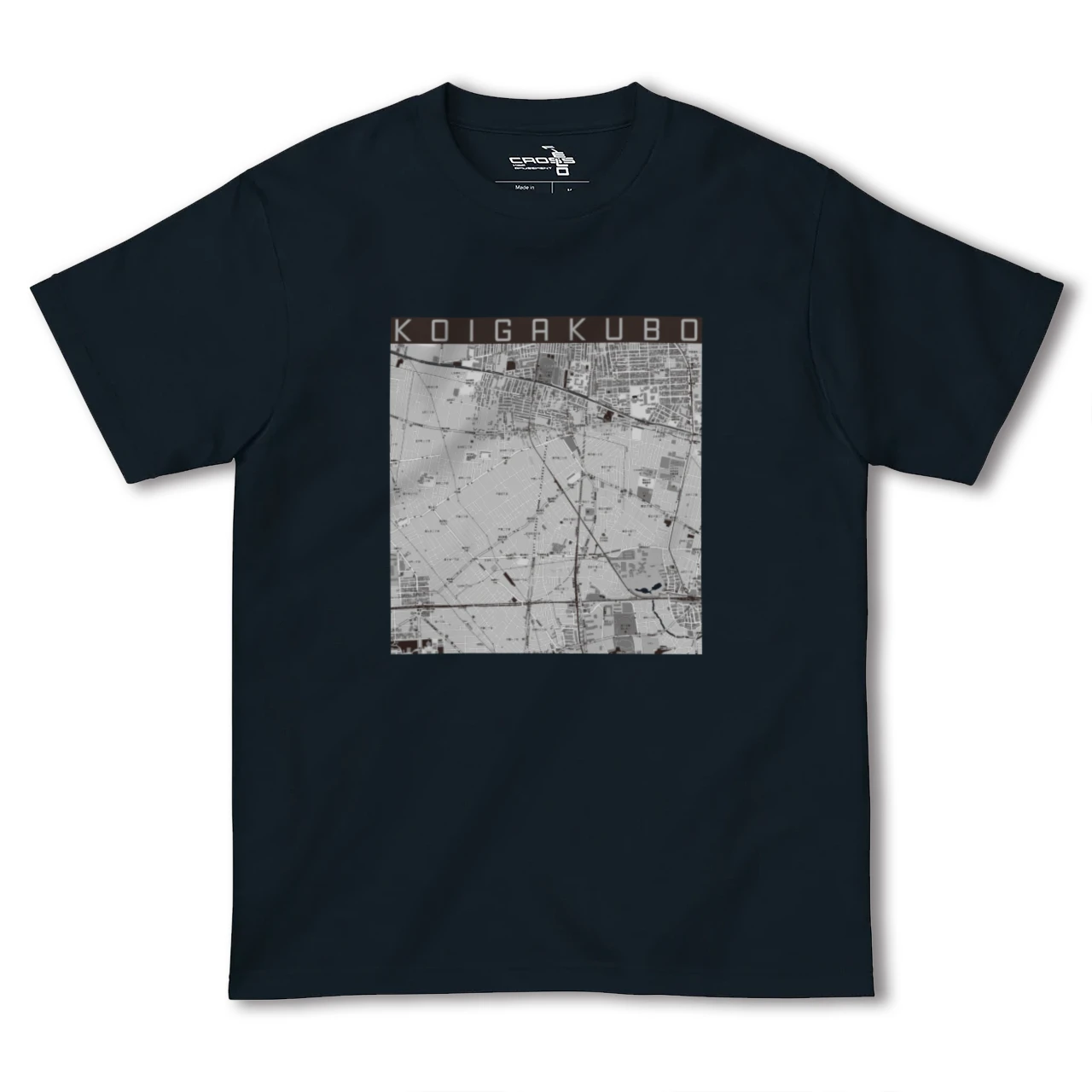 【恋ヶ窪(東京都)】地図柄ヘビーウェイトTシャツ