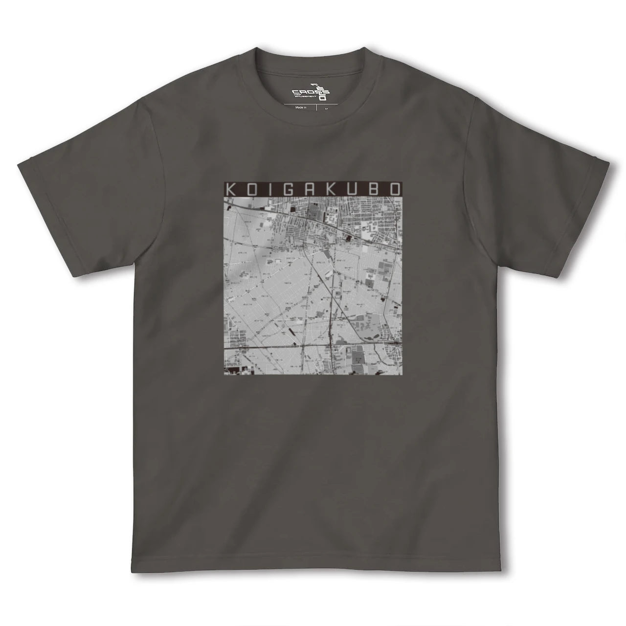 【恋ヶ窪(東京都)】地図柄ヘビーウェイトTシャツ