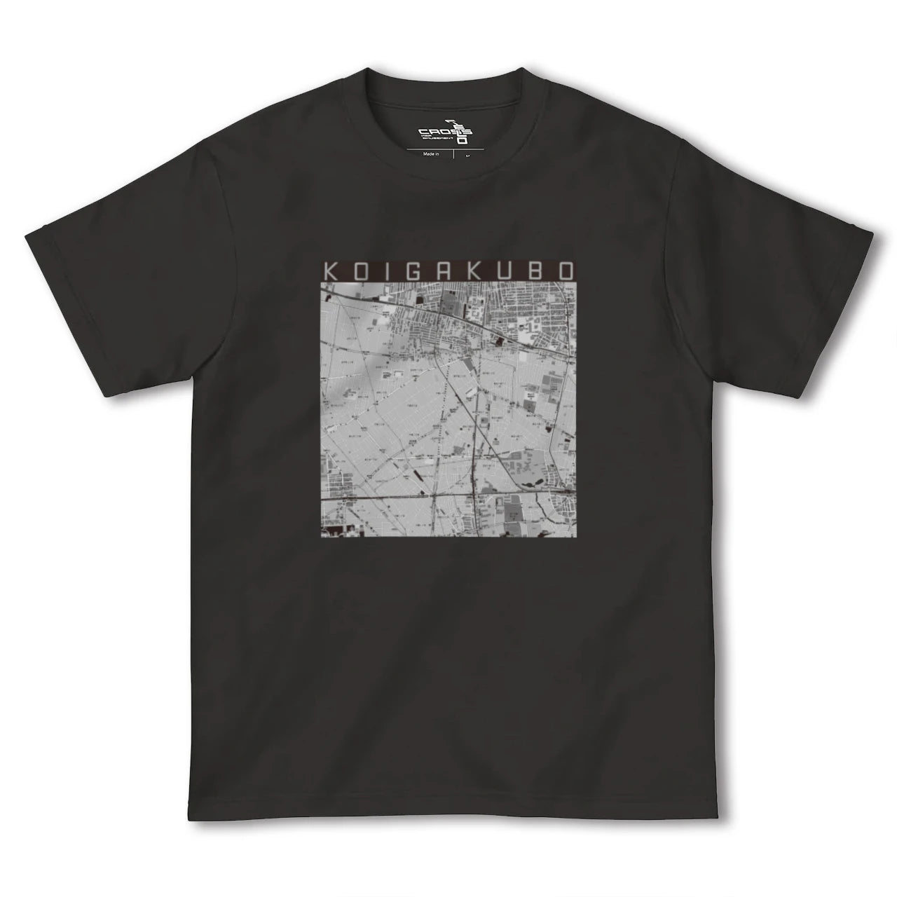 【恋ヶ窪(東京都)】地図柄ヘビーウェイトTシャツ