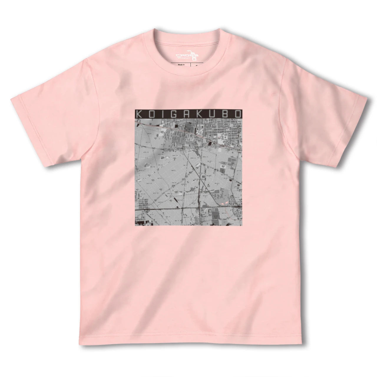 【恋ヶ窪(東京都)】地図柄ヘビーウェイトTシャツ