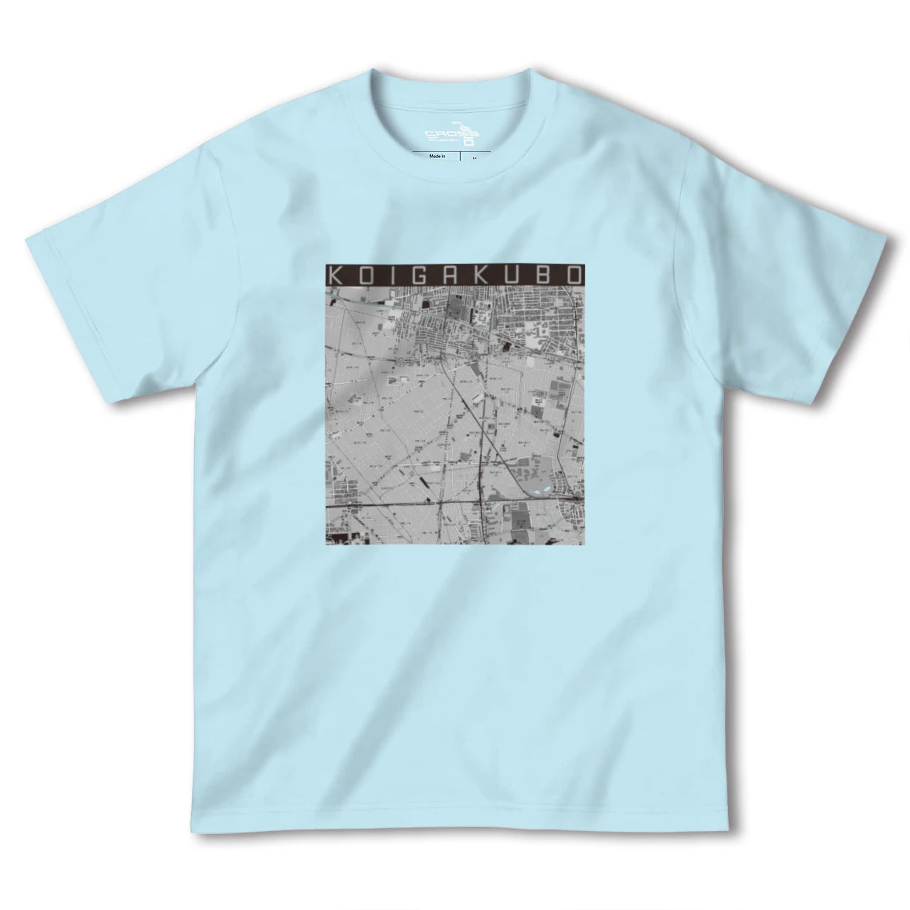 【恋ヶ窪(東京都)】地図柄ヘビーウェイトTシャツ