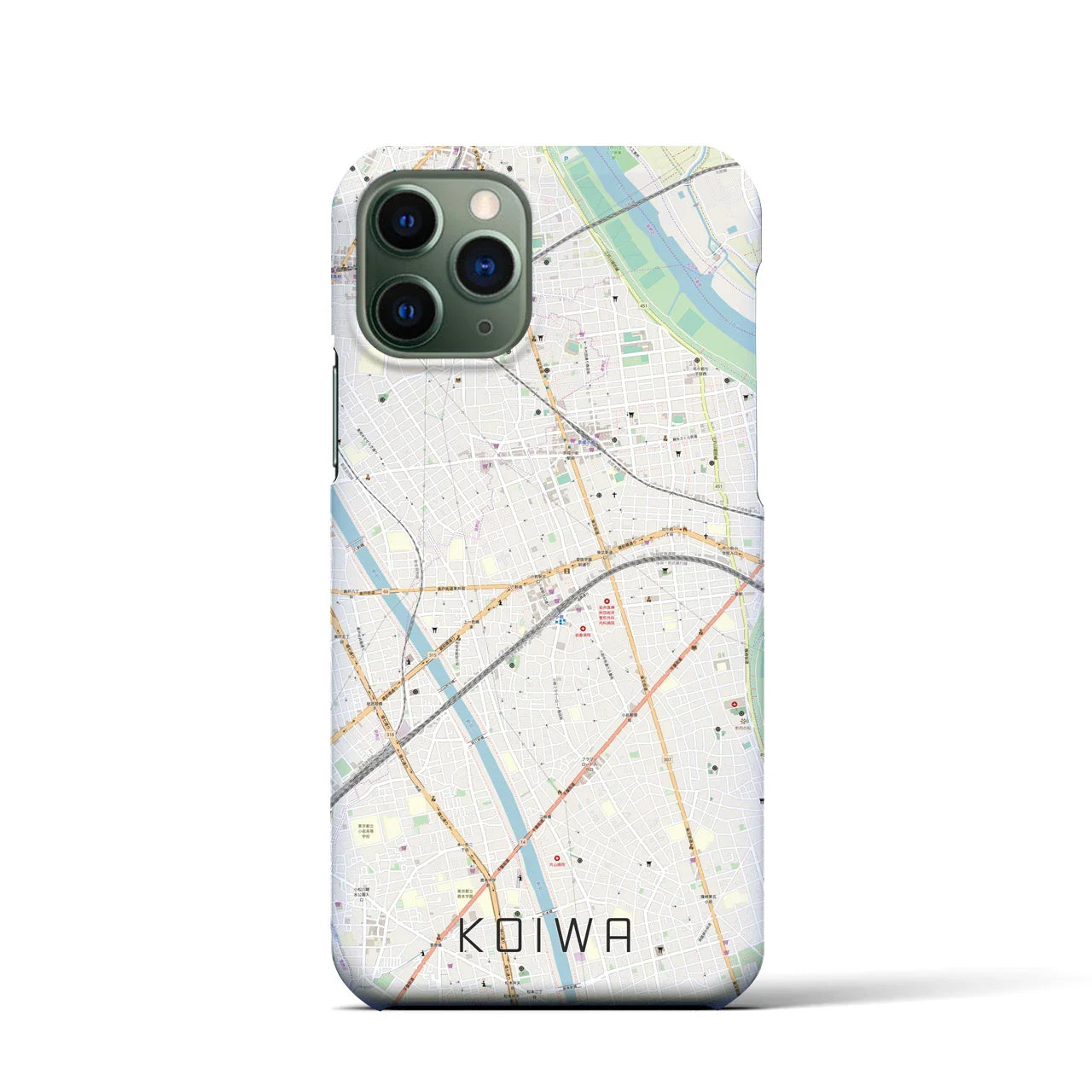 【小岩(東京都)】地図柄iPhoneケース(バックカバータイプ)