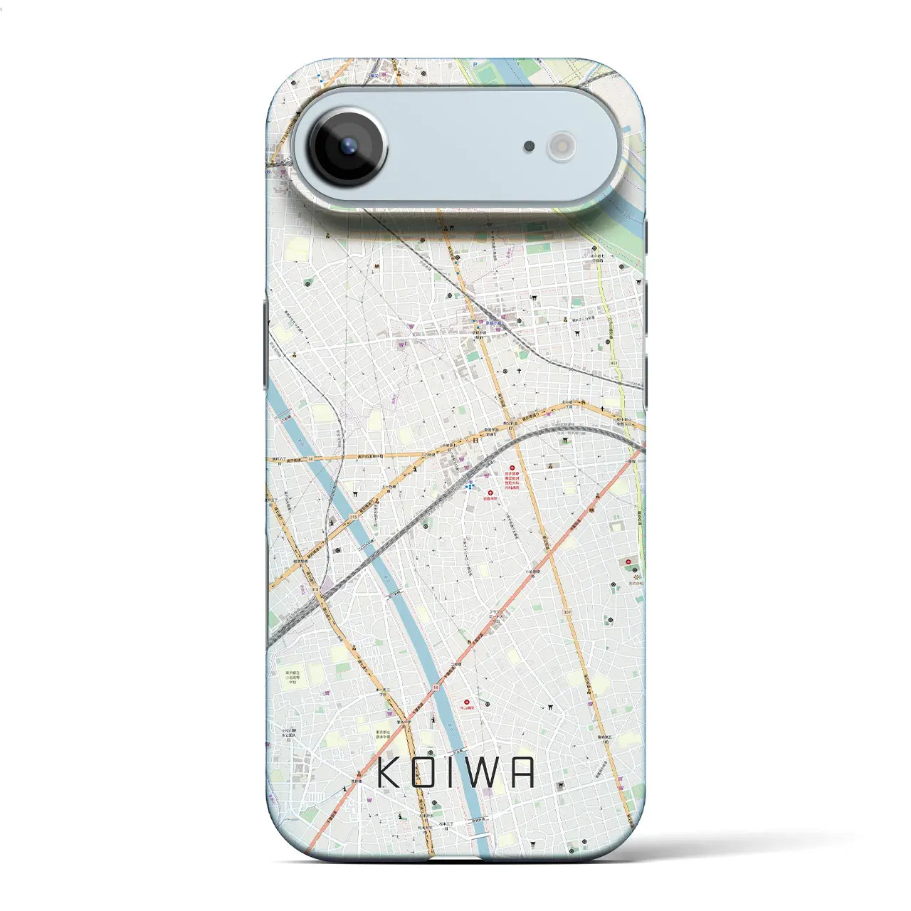 【小岩(東京都)】地図柄iPhoneケース(バックカバータイプ)