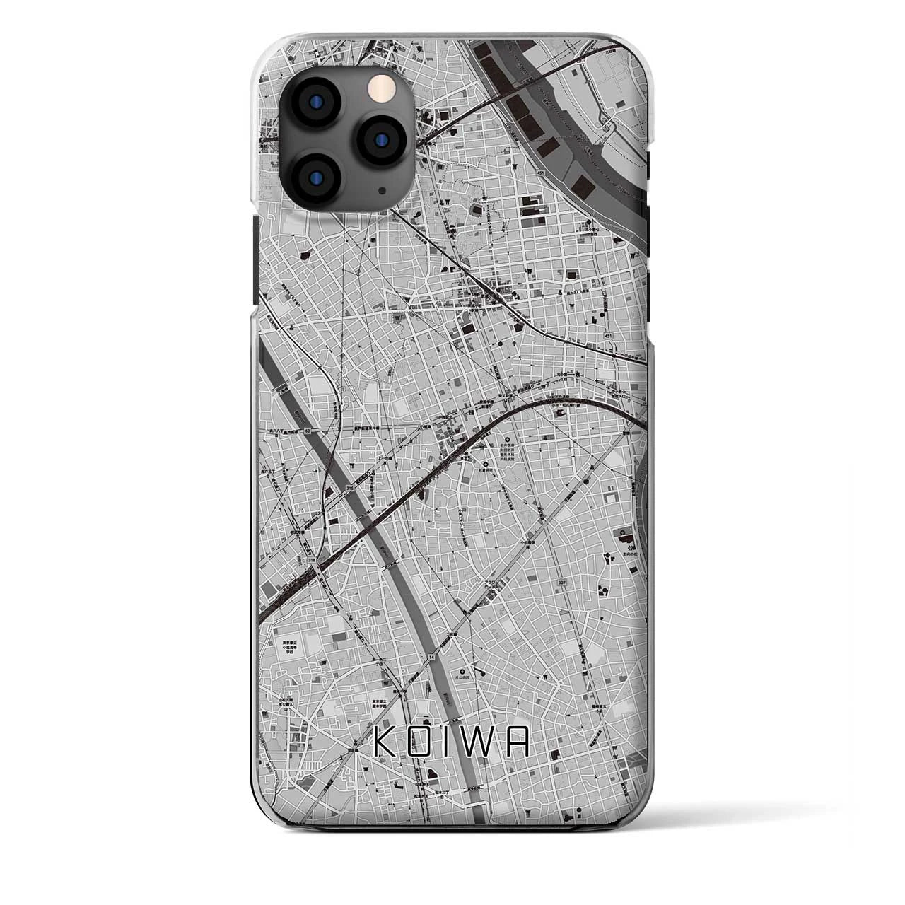 【小岩(東京都)】地図柄iPhoneケース(クリアタイプ)