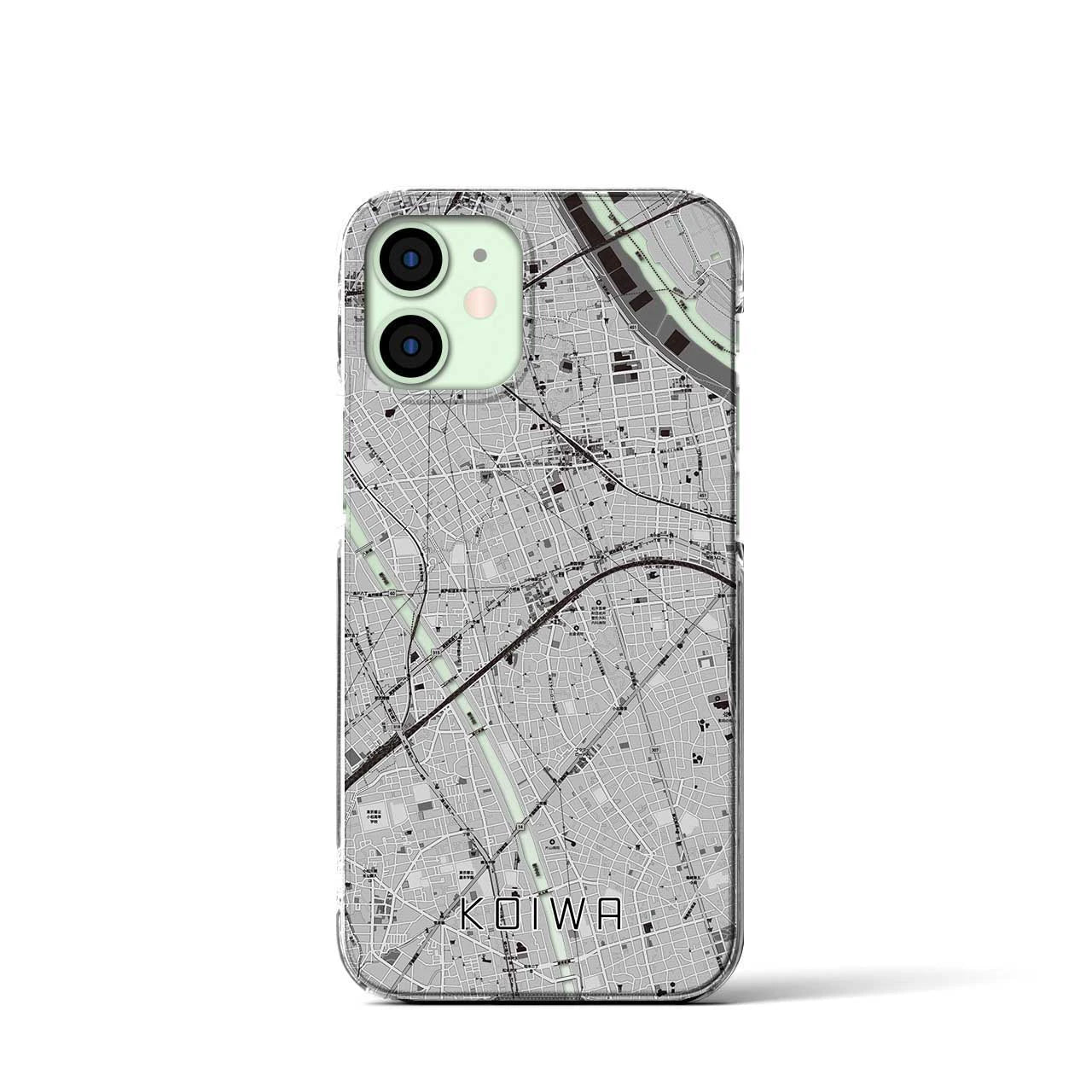 【小岩(東京都)】地図柄iPhoneケース(クリアタイプ)