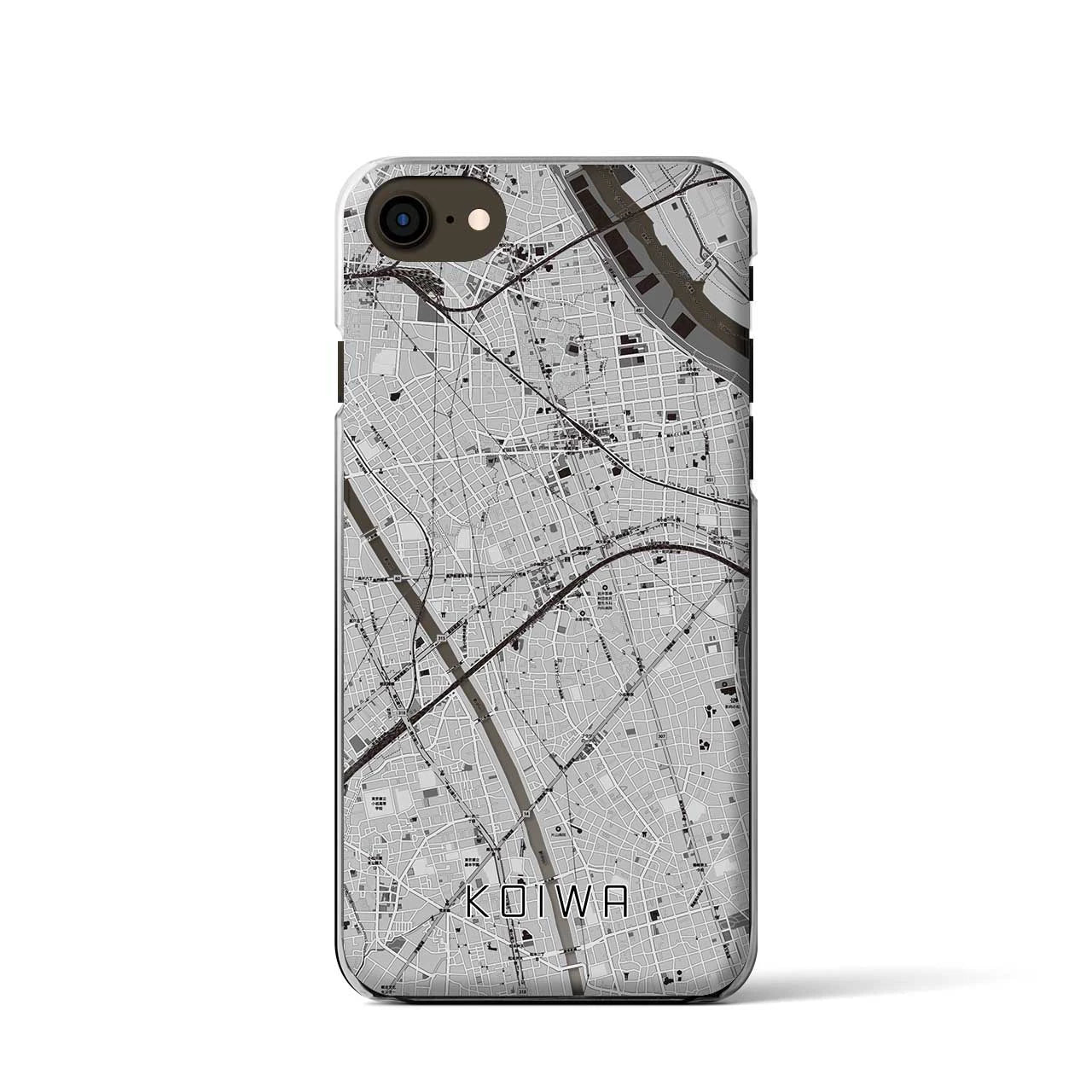 【小岩(東京都)】地図柄iPhoneケース(クリアタイプ)