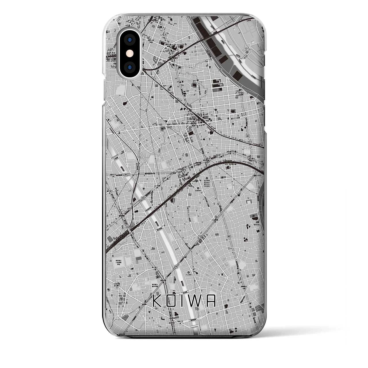 【小岩(東京都)】地図柄iPhoneケース(クリアタイプ)