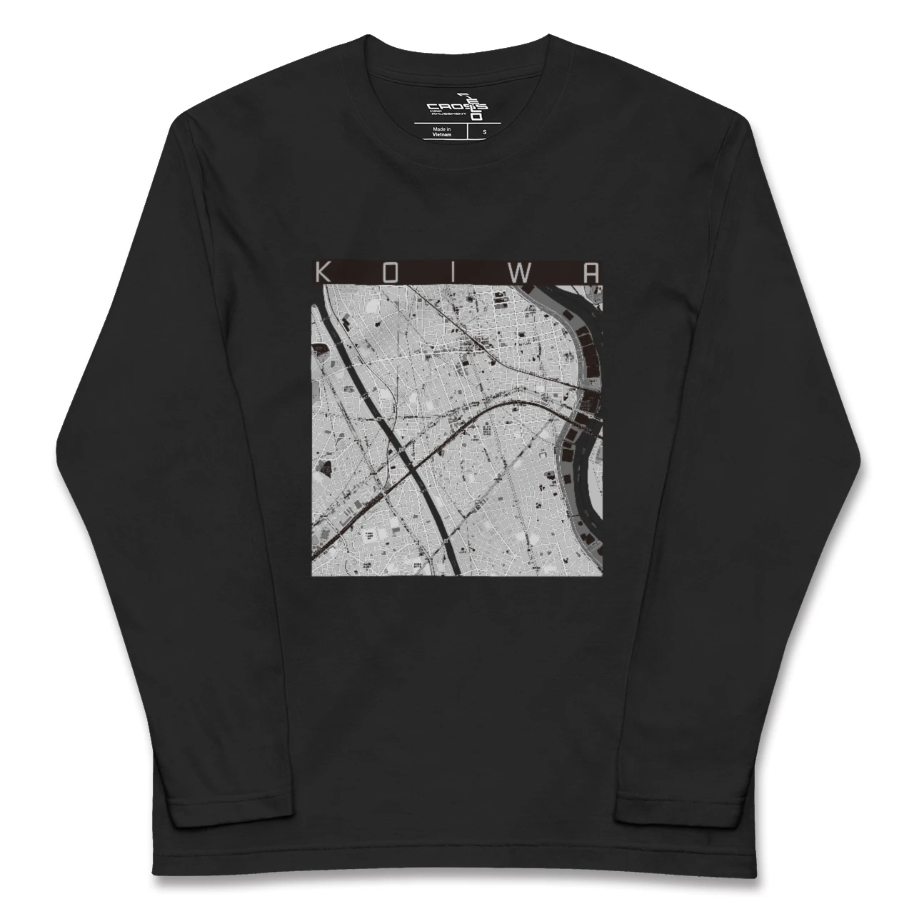 【小岩(東京都)】地図柄ロングスリーブTシャツ