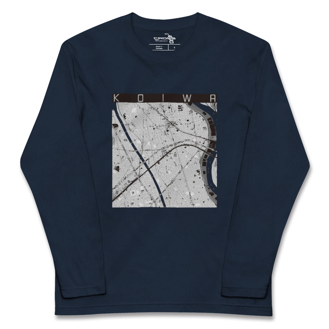 【小岩(東京都)】地図柄ロングスリーブTシャツ