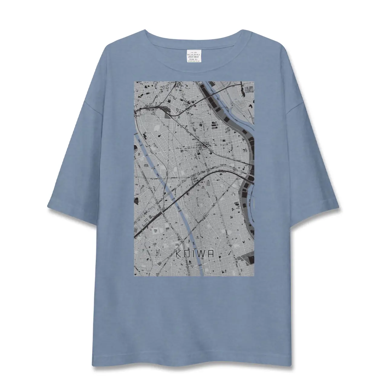 【小岩(東京都)】地図柄ビッグシルエットTシャツ