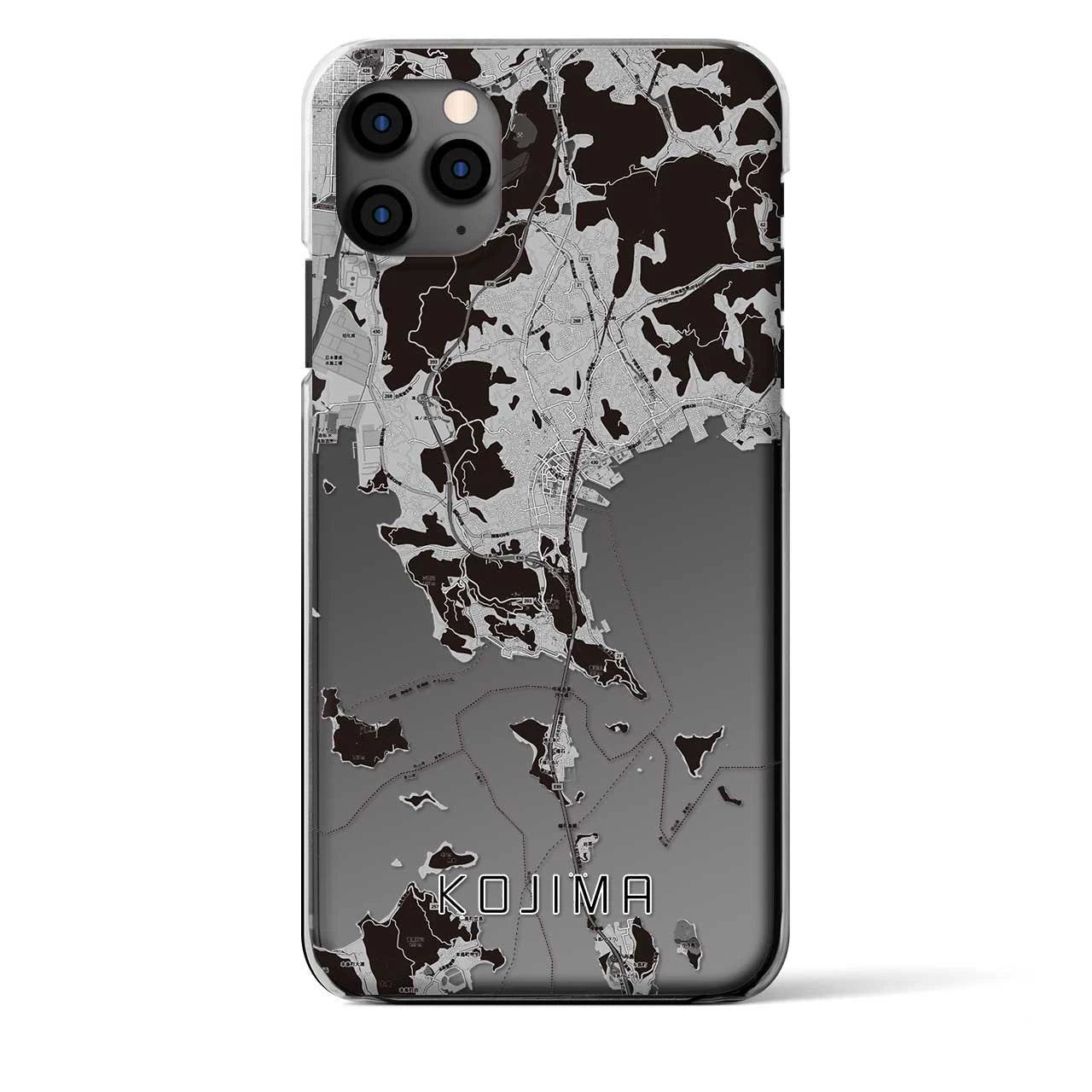 【児島(岡山県)】地図柄iPhoneケース(クリアタイプ)