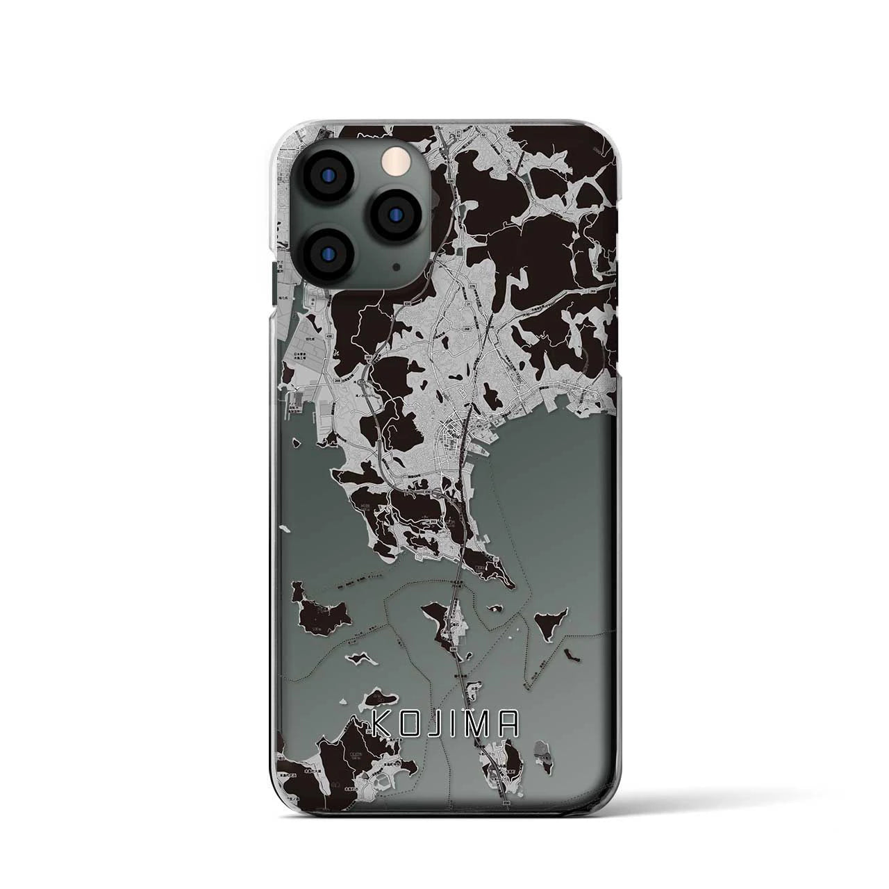 【児島(岡山県)】地図柄iPhoneケース(クリアタイプ)