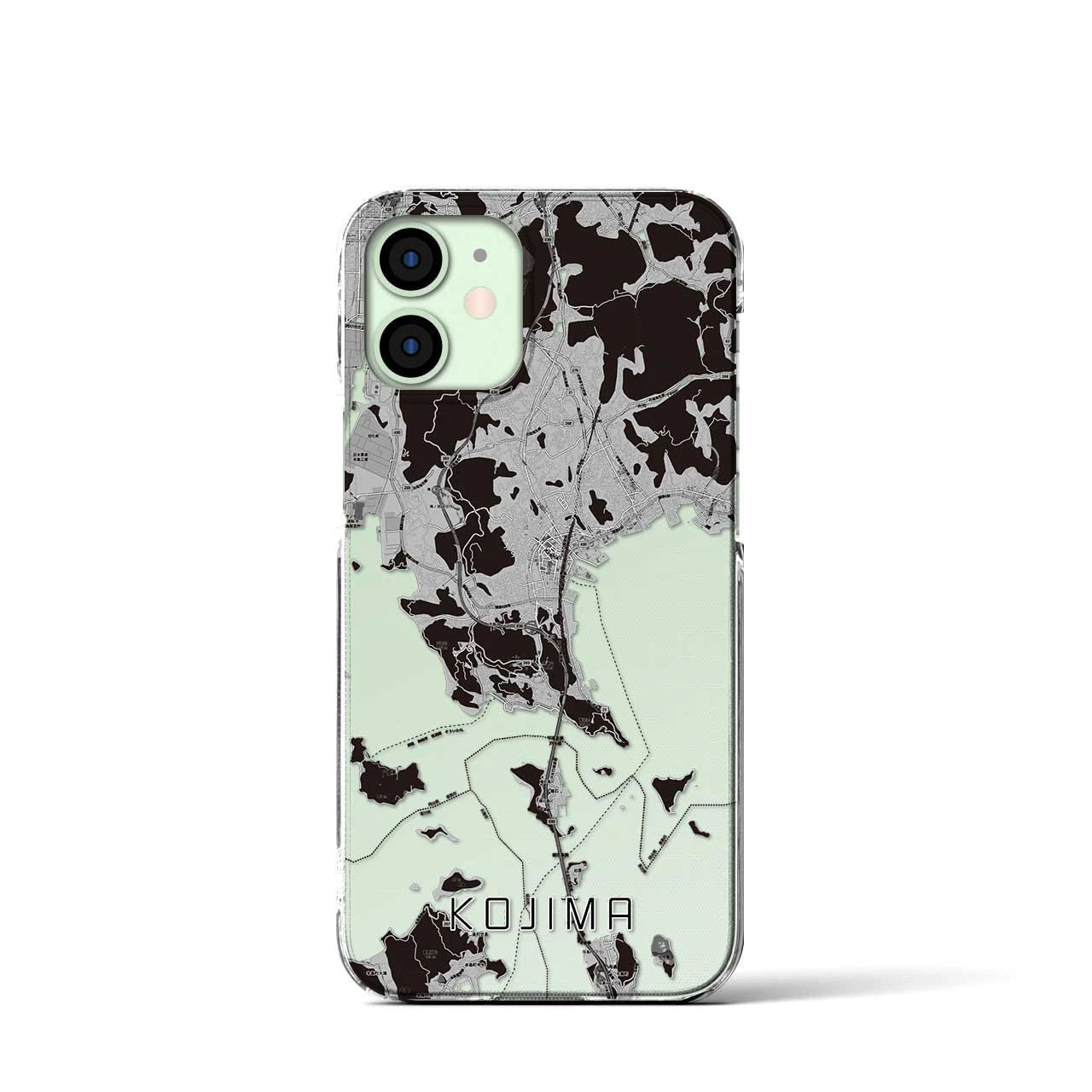 【児島(岡山県)】地図柄iPhoneケース(クリアタイプ)