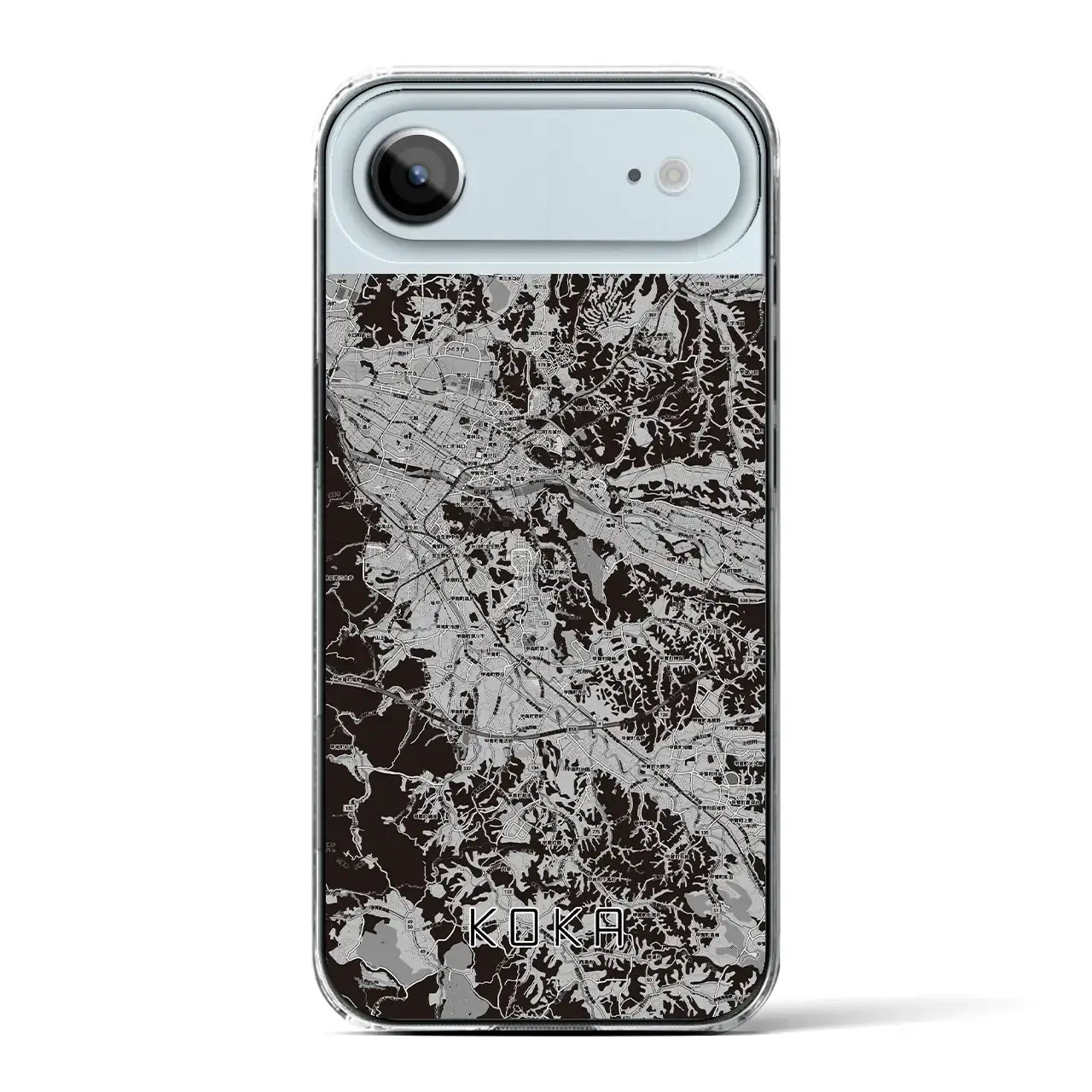 【甲賀(滋賀県)】地図柄iPhoneケース(クリアタイプ)