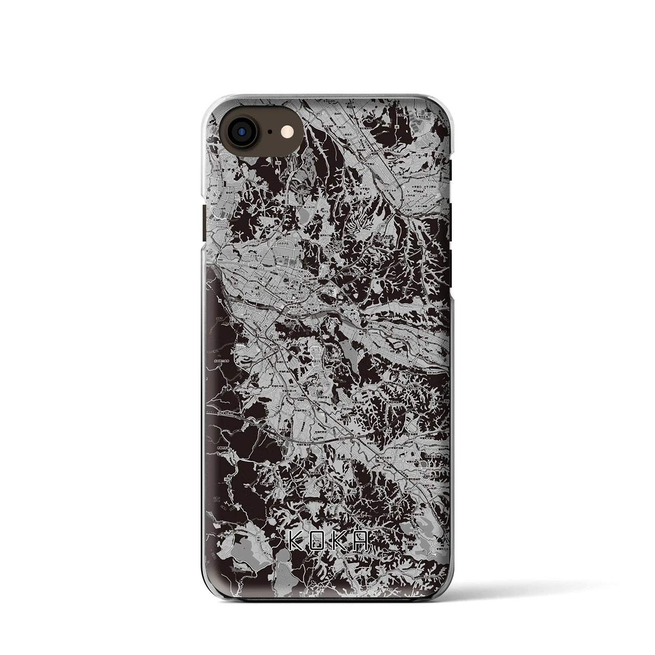 【甲賀(滋賀県)】地図柄iPhoneケース(クリアタイプ)