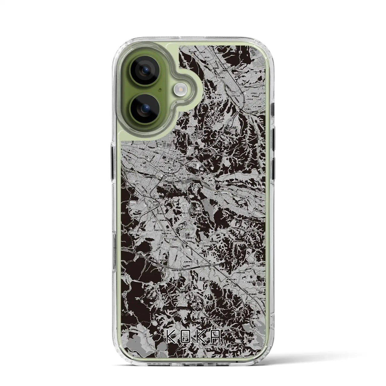 【甲賀(滋賀県)】地図柄iPhoneケース(MagSafeタイプ)