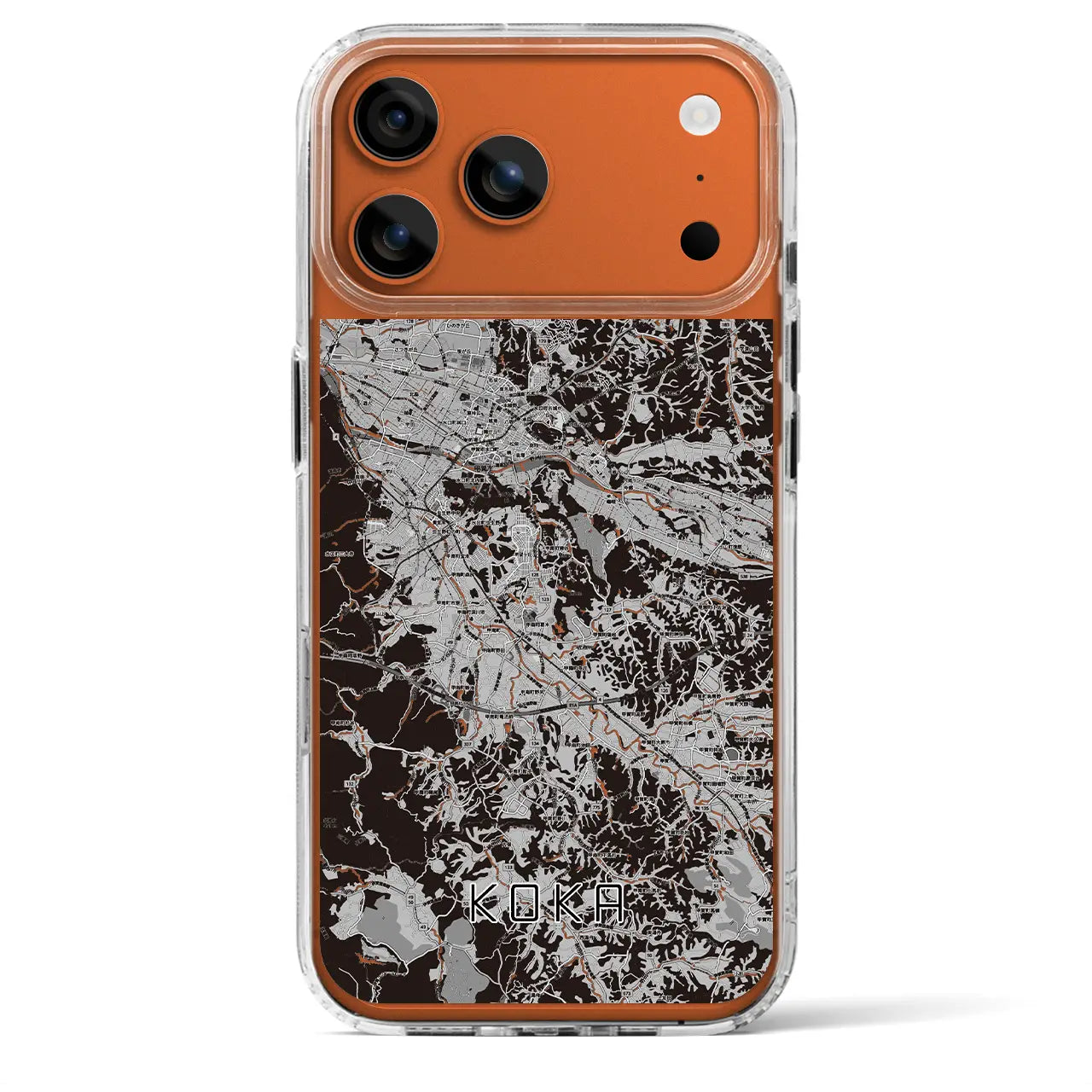 【甲賀(滋賀県)】地図柄iPhoneケース(MagSafeタイプ)