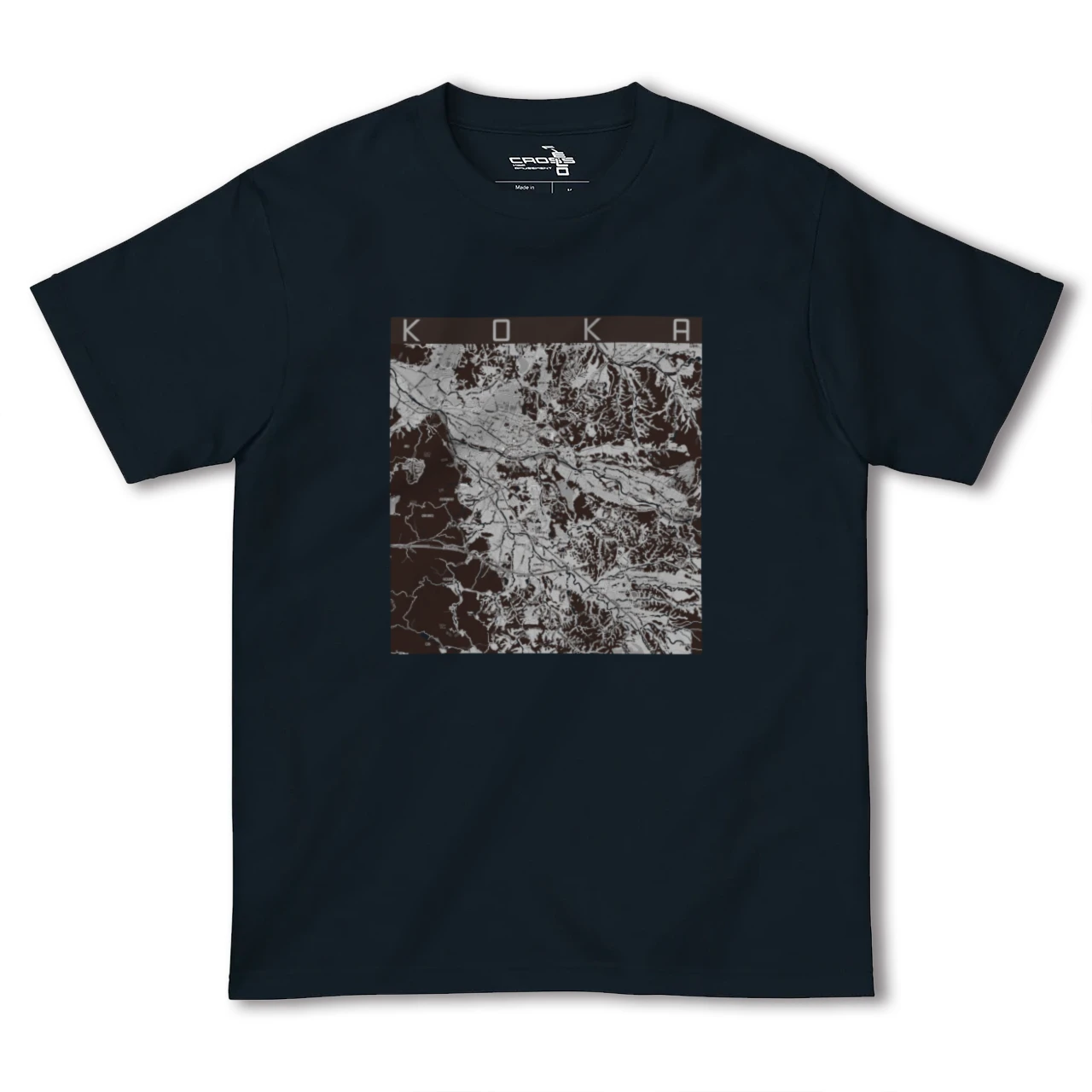 【甲賀(滋賀県)】地図柄ヘビーウェイトTシャツ